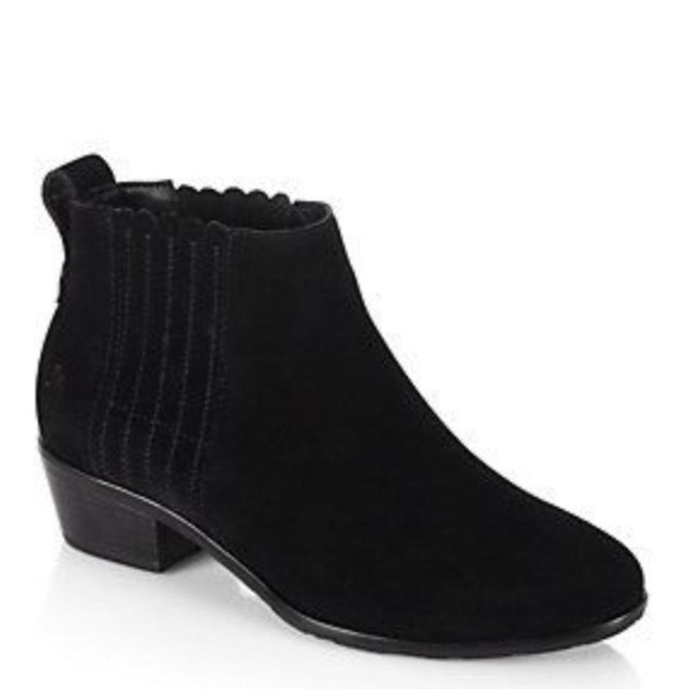 Jack Rogers Liddy Suede Women's Black Ankle Boots size 7.5